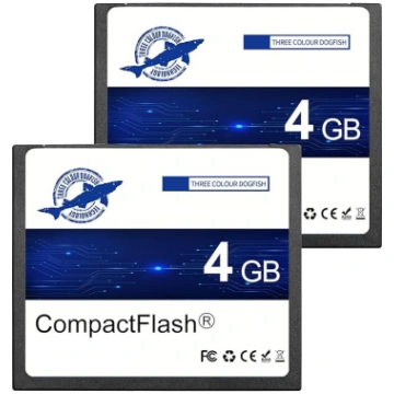 Dogfish Compact Flash karte 4 GB 2 Pack 133X CF at