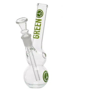 Stikla bongs "Greenline" 14cm - Ūdenspīpes - Vīrak