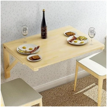 Wall Mounted Folding Table for Kitchen Bar with Te