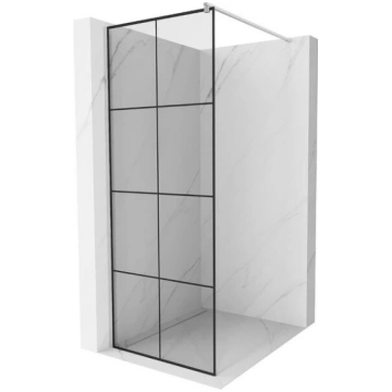 Mexen Kioto duša sienas Walk-in 90 x 200 cm, melns