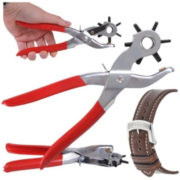 PUNCH HOLE PUNCHER ādas siksnas jostas gumijas acs