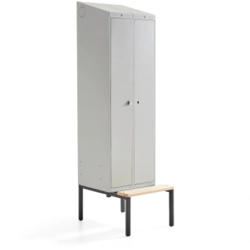 Garderobes skapis Classic Combo ar solu, 2 durvis,