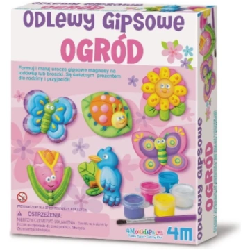 4M Radošais komplekts Ģipša atlējumi 4M 3512 Dārzs