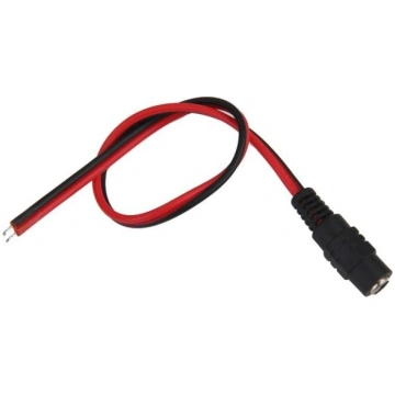 DC 5.5/2.1mm power socket on a cable - 220mm - for