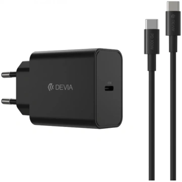 Devia Rocket PD 45W Lādētājs & USB-C-USB-C Vads 1m