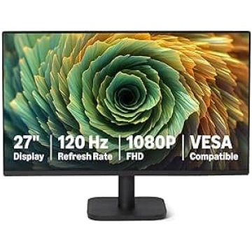 Amazon Basics 27 collu datora monitors 120 Hz, FHD