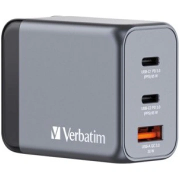 Telefona lādētājs Verbatim GNC-65, USB Type A/2 x 