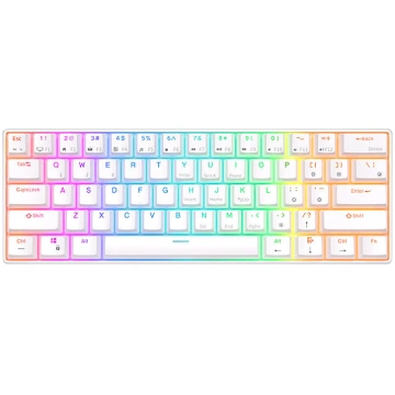 Mehāniskā tastatūra Royal Kludge RK61 RGB, brūns s