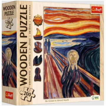 Puzzle - 200 Wooden Puzzle - Scream - Trefl 20252