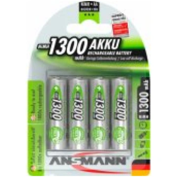 Ansmann 1300mA NiMh AA 4 pcs Baterijas 5030792-ANS