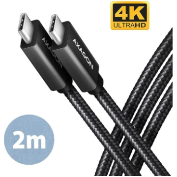 Axagon CABLE USB-C TO USB-C 2M 100W/BLACK BUCM32-C