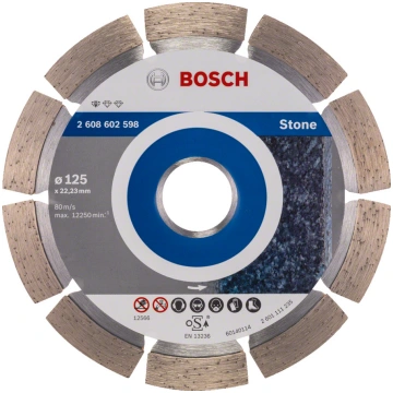 Akmens griešanas dimanta disks, 125 mm, 22.23 mm u