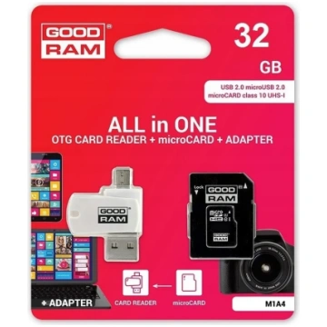 GOODRAM card reader USB A + Micro USB ALL IN ONE M