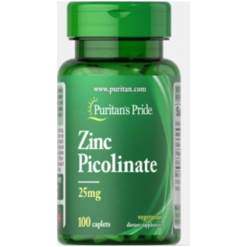 Zinc Picolinate 25 mg Puritan"s Pride 100 caplets