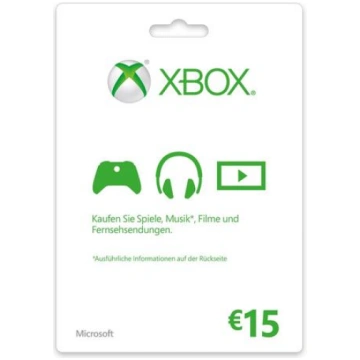 MICROSOFT Xbox Live card - €15 K4W-02559