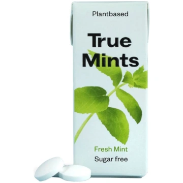 Ledenes TRUE MINTS ar piparmētru garšu, bez cukura