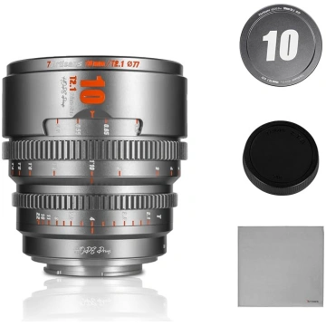 7artisans 10 mm T2.1 kinofilmas objektīvs S35 Fram