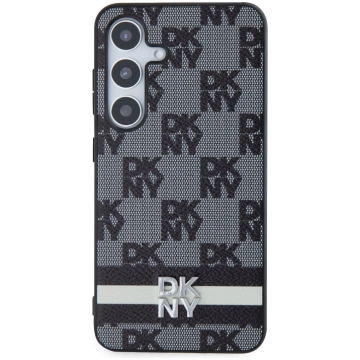 DKNY PU Leather Checkered Pattern and Stripe Case 