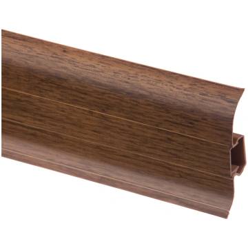 Grīdlīste CEZAR PVC, h59 mm, 2.2 m, hikorijs