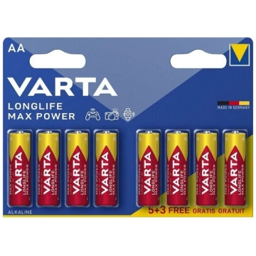 Varta sārma baterijas AA Longlife Max Power, 8 gab