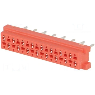 Micro-MaTch | socket | female | PIN: 16 | THT | on