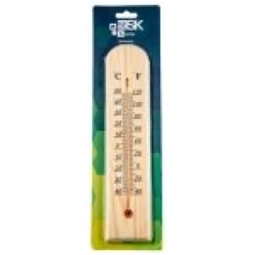 BESK Termometrs āra un iekštelpu, koka 26cm