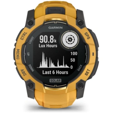 Garmin Instinct 3 – 50 mm, Solar Sunburst ar Sunbu