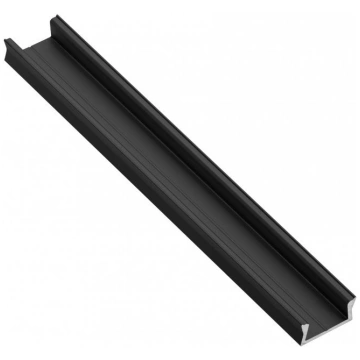 GLAX Mini melns matēts LED alumīnija profils, 2 m,