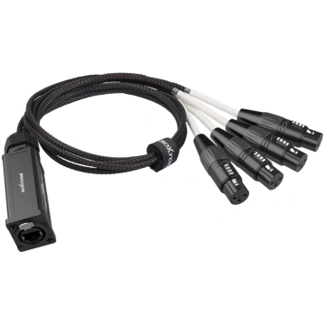 ROXTONE Cat7 Snake Splitter RJ45 socket to 4x XLR 