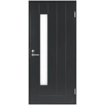 Privātmāju ārdurvis BASIC B034, tumši-pelēks