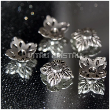 Pērļu cepurīte 12 mm sudraba krāsa 1 gb
