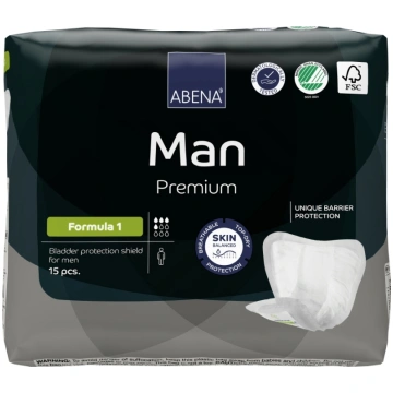 ABENA Man Formula 1, vīriešu ieliktnīši urīna nesa