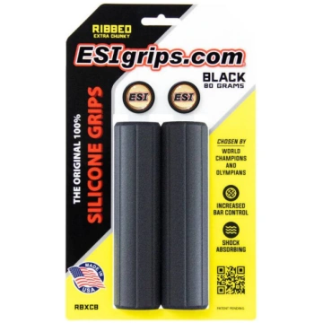 Stūres rokturi ESI Ribbed Extra Chunky black GRIP7