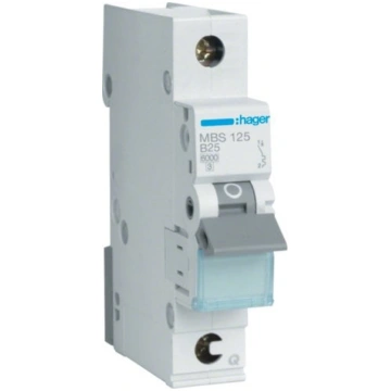 Hager Wylacznik nadpradowy 1P B 25A 6kA AC QuickCo
