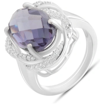 Sudraba gredzens ar aleksandrītu 8.513ct, izstrādā