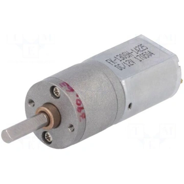 Motor: DC | with gearbox | 12VDC | 1.6A | Shaft: D