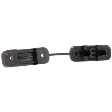 Snap handle; polyamide; black; Mounting hole: Ø8mm