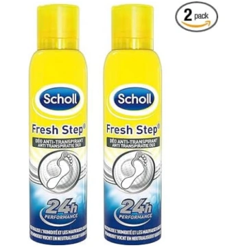 Scholl 2 x Antiperspirants pulverveida izsmidzinām