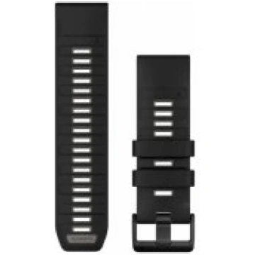 Garmin 26mm QuickFit Silicone Strap Black/ Pebble 