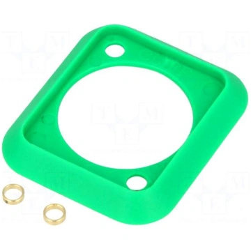 Socket gasket | green | XLR standard | 19x24mm | F