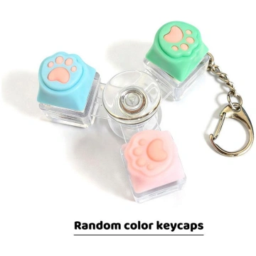 Cat Paw Fidget Spinner Keychain with Led Light Pre