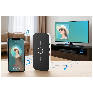 Bluetooth audio raidītājs, bezvadu RCA uztvērējs,