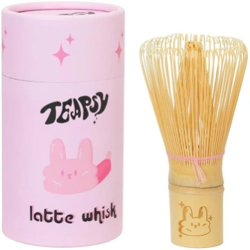 Bambusa Matcha Whisk - Rabbit iegravēts roku darbs