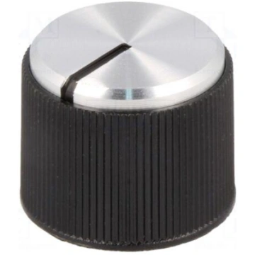 Knob | with pointer | aluminium,thermoplastic | Øs