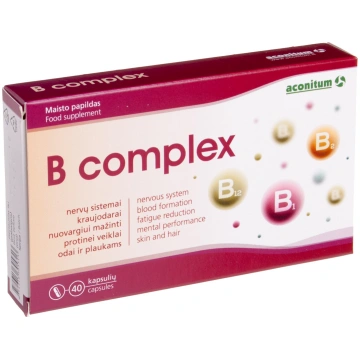 B COMPLEX, 40 kapsulas Aconitum