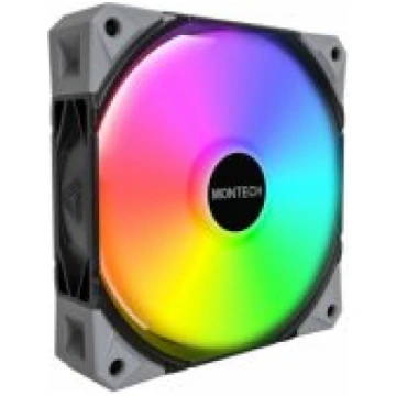 Montech E28 ARGB Black 120 mm Case Fan dzesētājs E