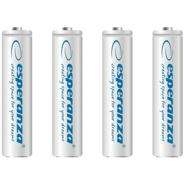 Uzlādējamās baterijas Esperanza, AAA, 1000 mAh, 4
