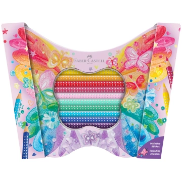 Krāsainie zīmuļi Faber-Castell Sparkle Ladybug 20k