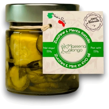 Zucchine e Menta In olio EVO - 220 g MASSERIA CALO