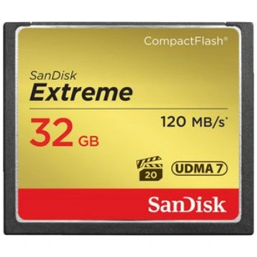 SanDisk Extreme, Compact Flash, 120MB/s 32 GB